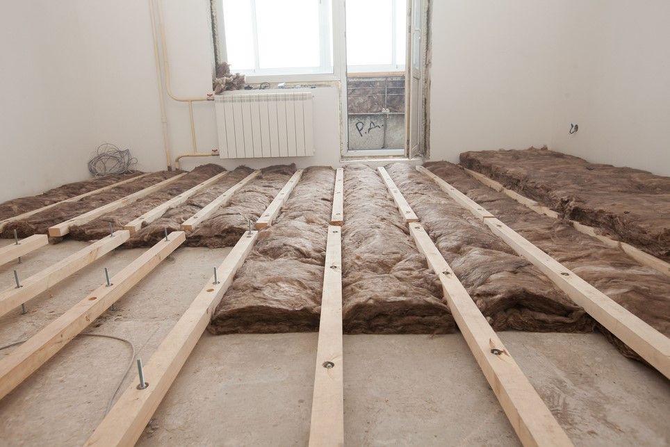 деревянный пол в квартире на бетон