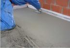 Screed semen-pasir berkualitas tinggi: 10 fitur dalam pengoperasian